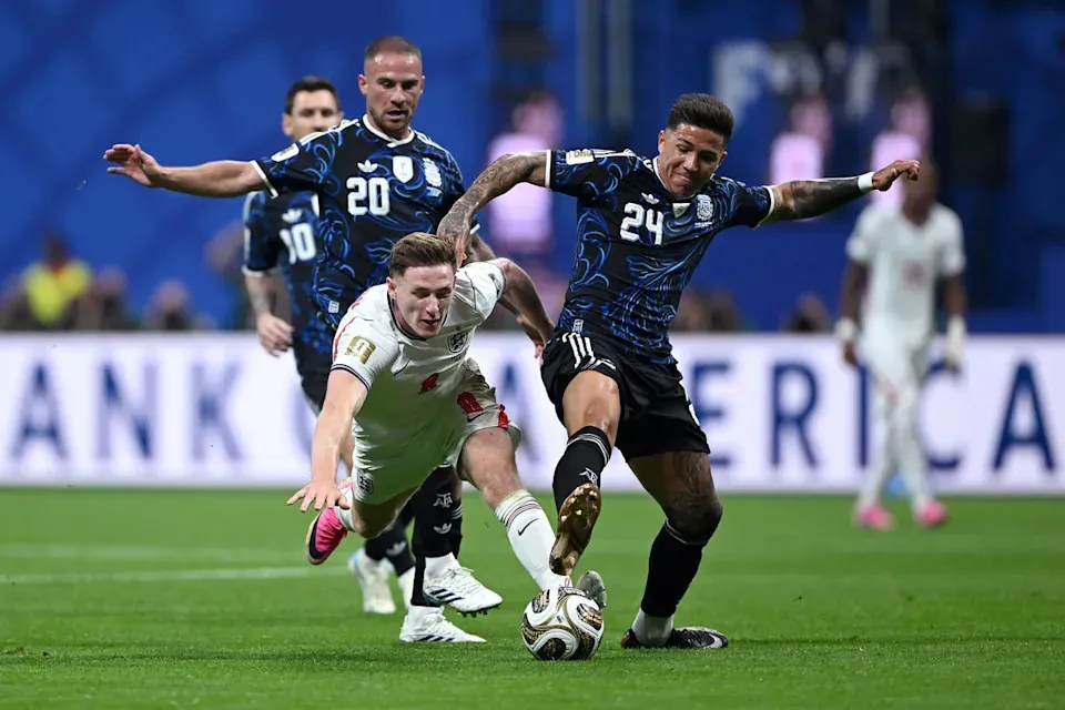 The start to England v Argentina was littered with fouls (Getty)