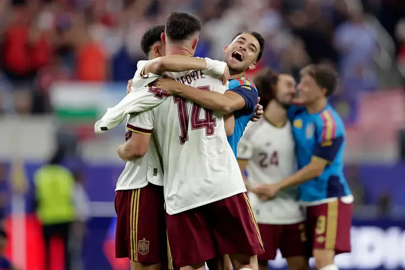 Spain celebrate