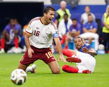 Rodri clashes with France’s Michael Olise